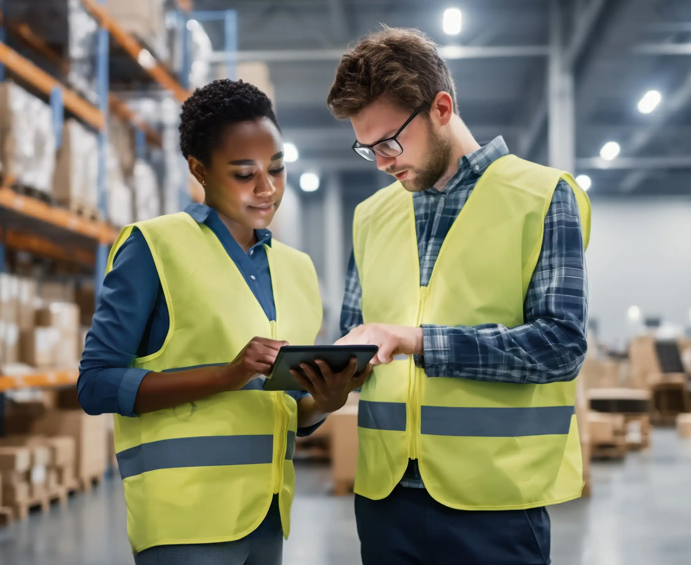 check inventory in a busy distribution center