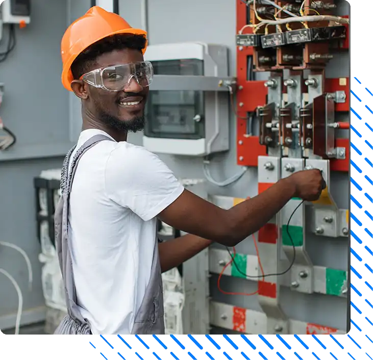 Electrician solar station