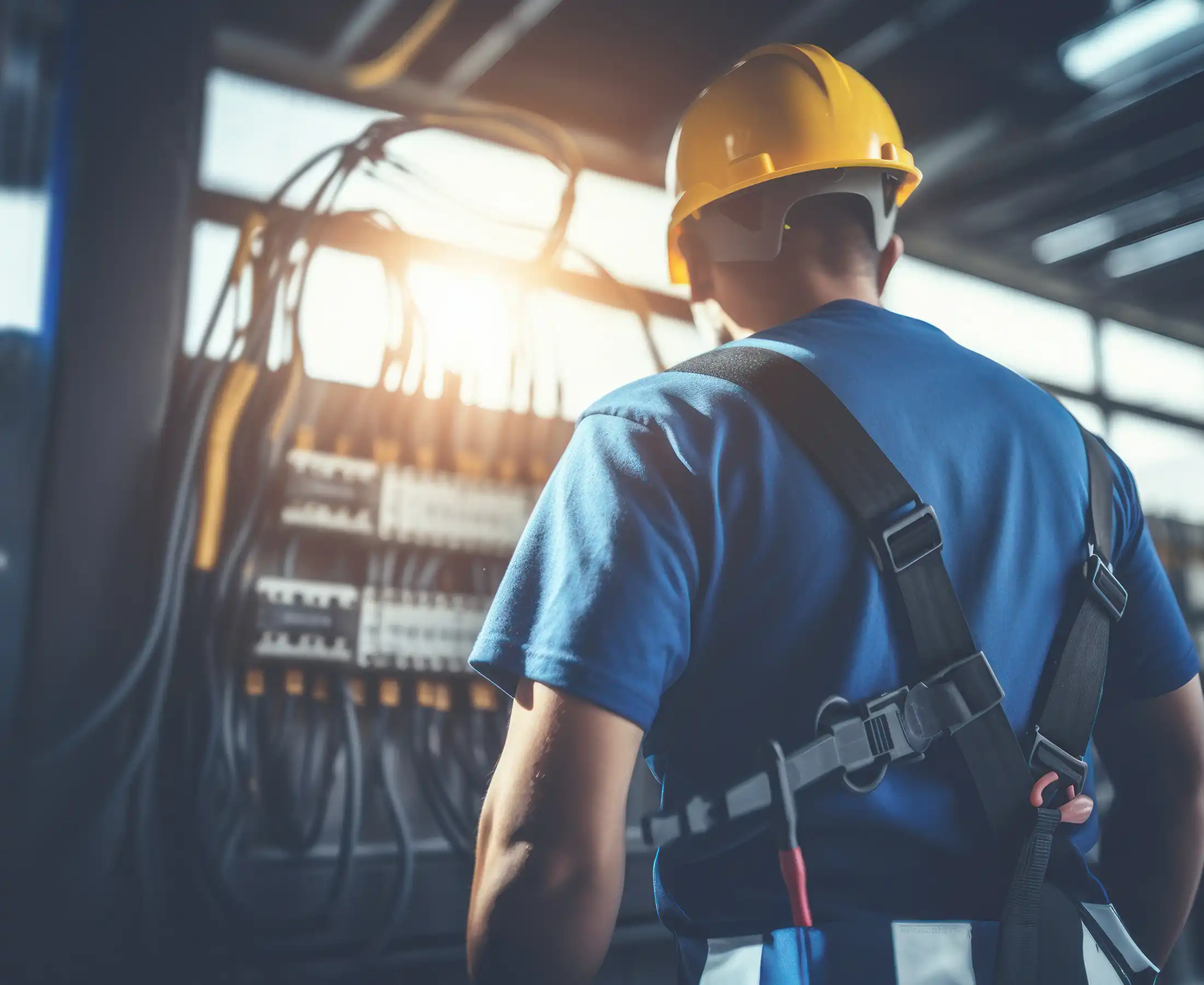 skilled professional electrician