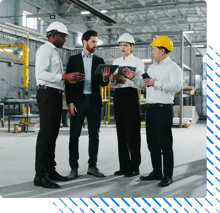 meeting at manufacturing plant meeting at manufacturing plant