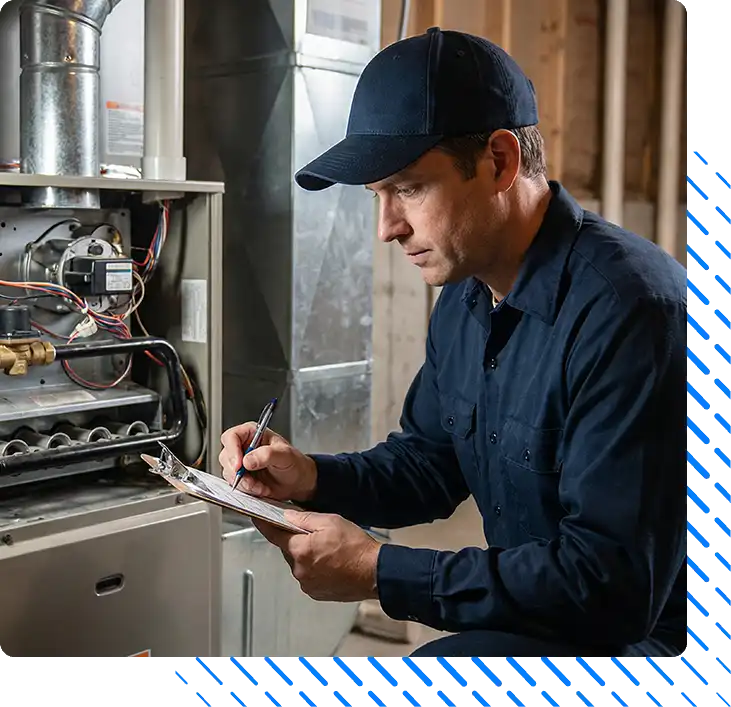 Professional HVAC technician